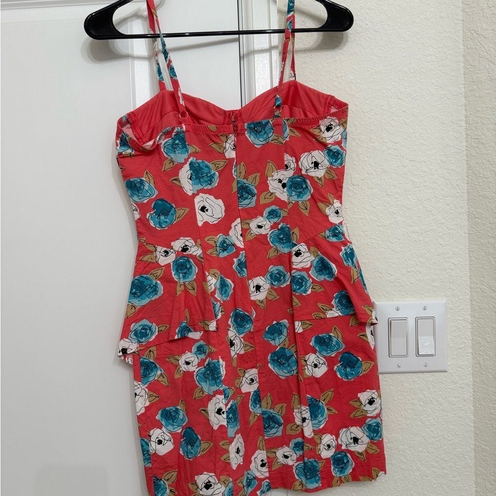 Forever 21 Red Floral Mini Dress - Picture 3 of 6